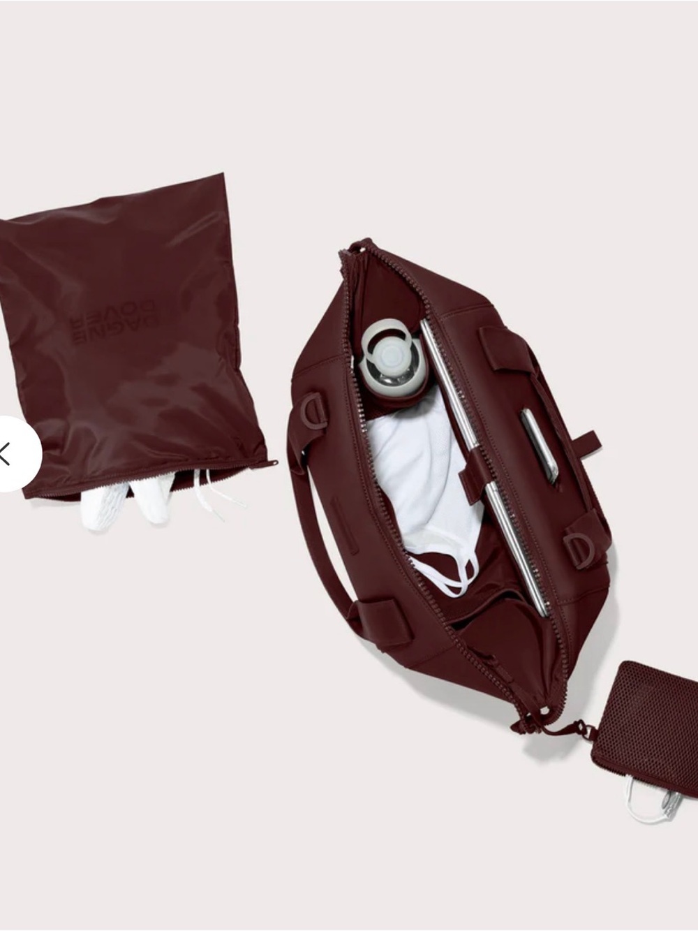 Dagne Dover Landon Neoprene Carryall Bag - Medium Size Ancho color- New in Box - Picture 4 of 10